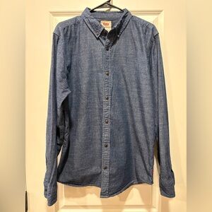 Levi’s Men’s Blue Denim Button Down Shirt